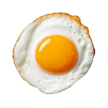 AI generated Fried egg clip art png