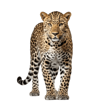 AI generated Leopard clip art png