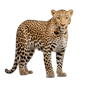 AI generated Leopard clip art png