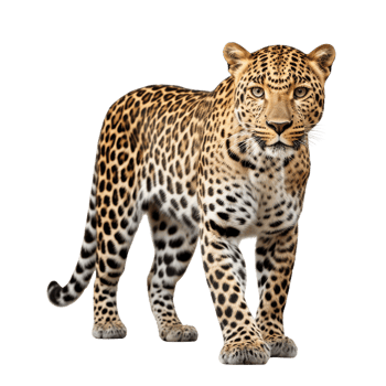 AI generated Leopard clip art png