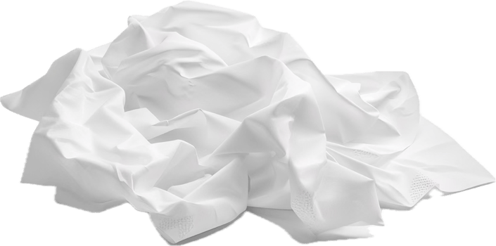 AI generated Elegant White Satin Fabric Draped png