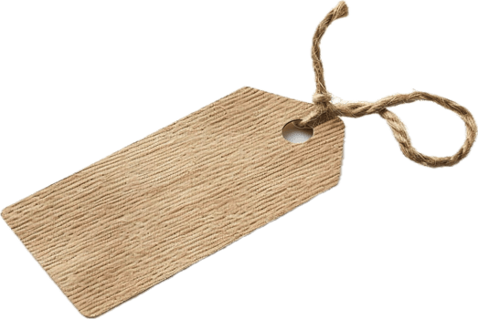 AI generated Blank Craft Paper Tag with String png