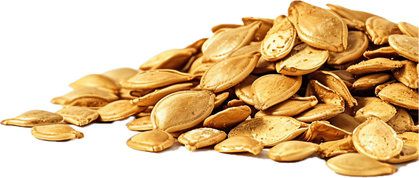 AI generated Roasted Pumpkin Seeds Heap png