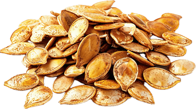 AI generated Roasted Pumpkin Seeds Heap png