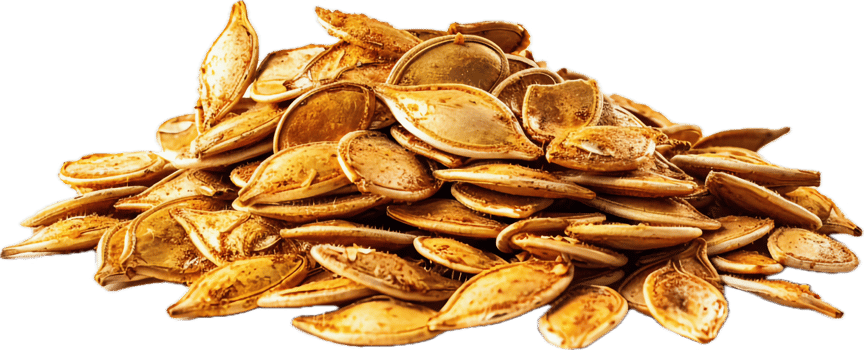 AI generated Roasted Pumpkin Seeds Heap png
