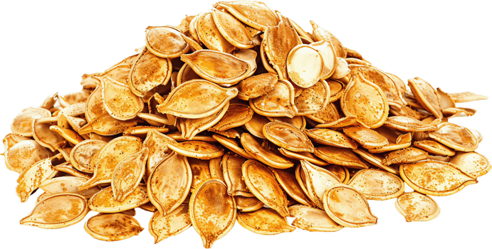 AI generated Roasted Pumpkin Seeds Heap png