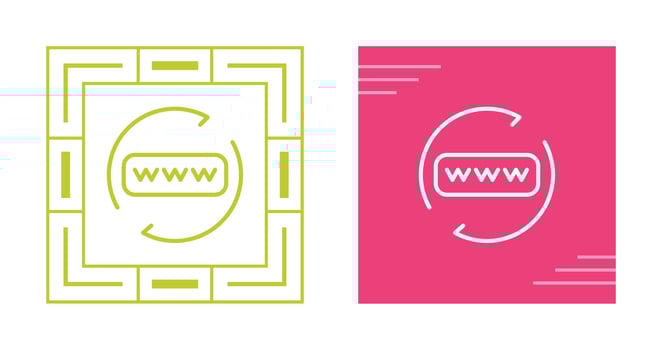 Domain Renewal Vector Icon