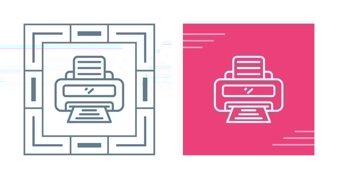 Printer Vector Icon