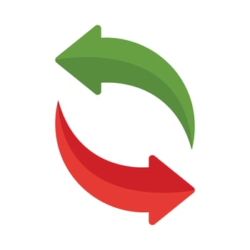 Transfer Vector Flat Icon Design