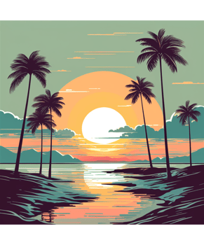 AI generated Retro Vintage Illustration Tshirt Design png