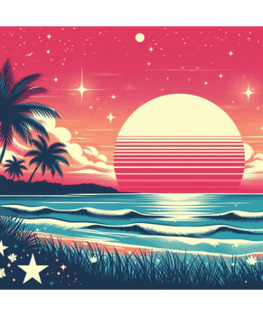 AI generated Retro Vintage Illustration Tshirt Design png
