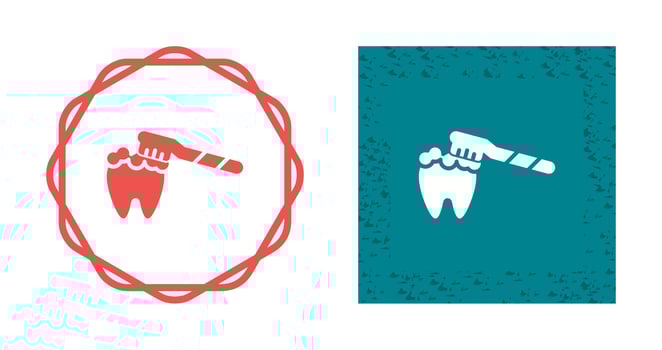 Brushing Teeth Vector Icon