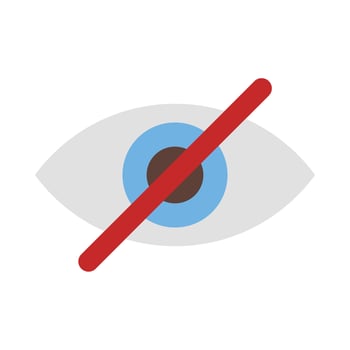 Invisible Vector Flat Icon