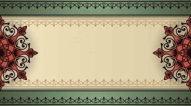 Vintage background, with mandala ornaments vector