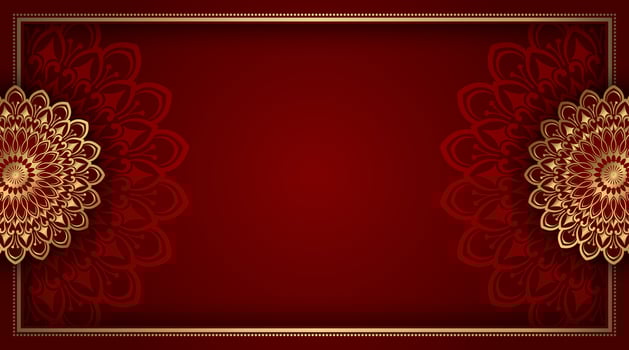 simple background ornamental mandala vector