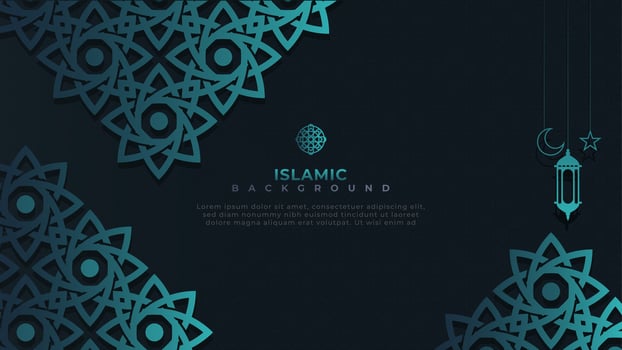 Islamic background with mozaic ornament vector
