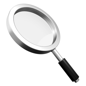 Magnifying glass. Magnifying glass 3d icon. Realistic magnifying glass. 3D render illustration png