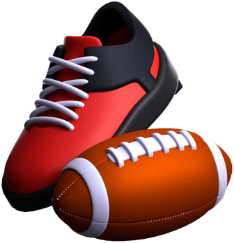Shoe and Ball 3d icon png