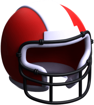 football helmet 3d icon png