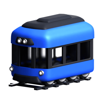 Electric Train 3D Icon png