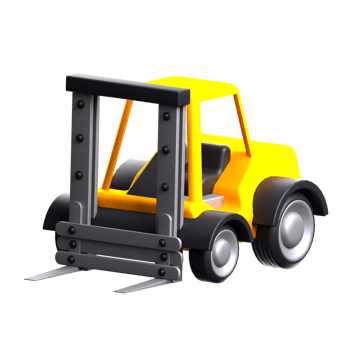 Forklift 3D Icon png