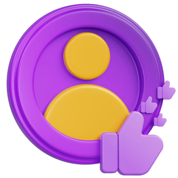 Like Button 3D Icon png