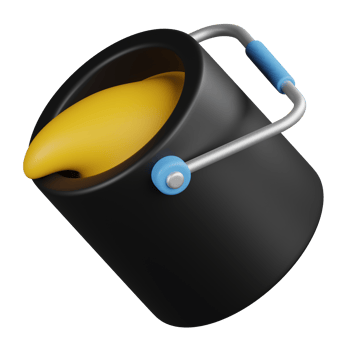 Paint Bucket 3D Icon png
