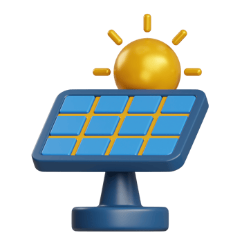 Solar Energy 3D Icon png