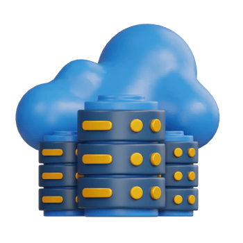 Cloud Hosting 3D Icon png