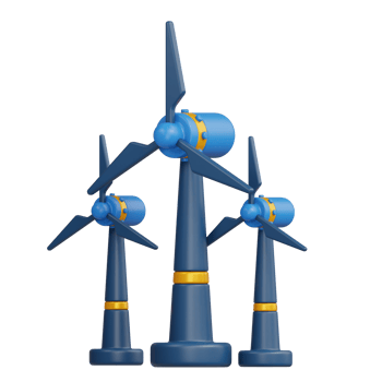 Wind Energy 3D Icon png