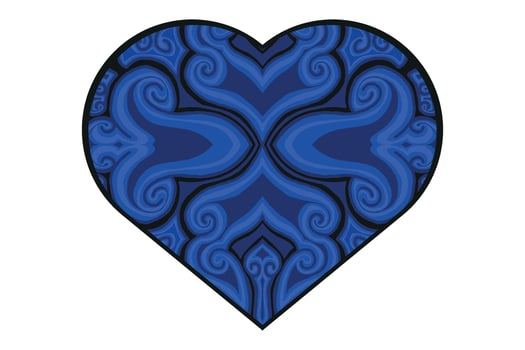 Love Ornament Vector Design For Valentine Decoration