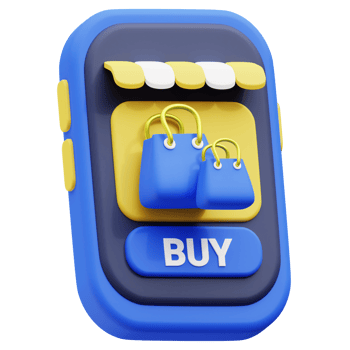 Mobile Shopping 3D Icon png