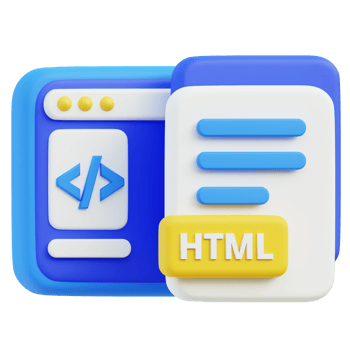 Html 3D Icon png