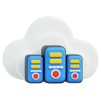 Cloud Server 3D Icon png