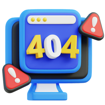 404 Error 3D Icon png