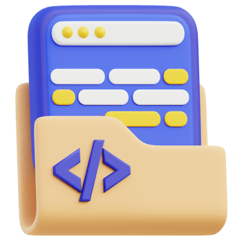 Coding Folder 3D Icon png