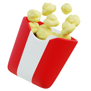 Pop Corn 3D Icon png
