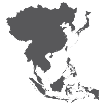 Asia country Map. Map of Asia in grey color. png