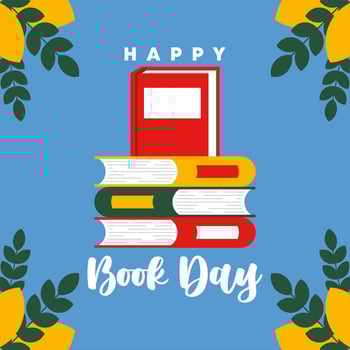 Happy World Book Day Illustration Background vector