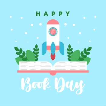 Happy World Book Day Illustration Background vector