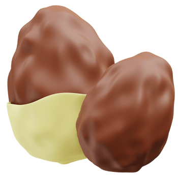 Almond 3d icon png