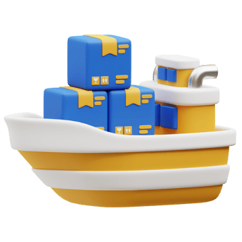 Cargo Ship 3d icon png