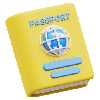 Passport 3d icon png