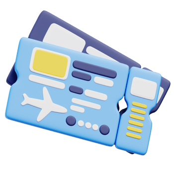 Boarding Pass 3d icon png