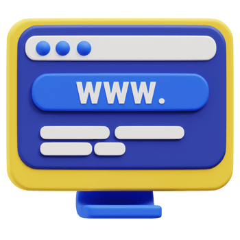 Website 3d icon png