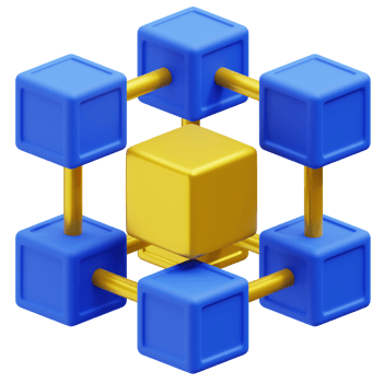 Blockchain 3d icon png