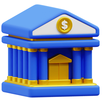 Bank Building 3d icon png