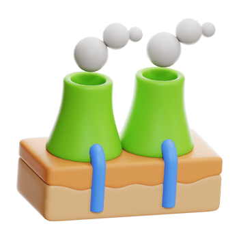 Geothermal Energy 3d icon png