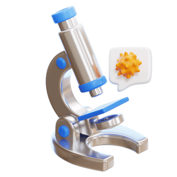 microscope find cancer 3d icon png