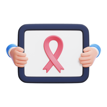 cancer awareness 3d icon png